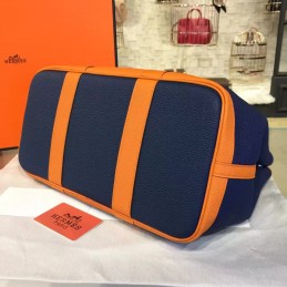 Navy Tan Garden Party 36 Bag