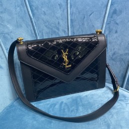 Gaby Satchel - Navy, Patent...