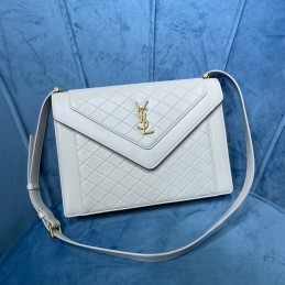 Gaby Satchel - White, Leather