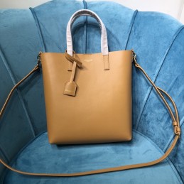 Shopping Tote - Tan, Smooth...