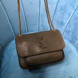 Niki Bag - Taupe, Leather...