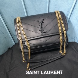 Niki Bag - Black, Crinkled...