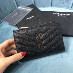 Zipped Card Case - Black,...
