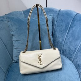Calypso Bag - White, Lambskin