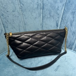 Mini Bag - Black, Quilted...