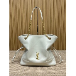Jamie Tote - Cream, Leather