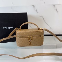 Gaby Vanity Case - Tan,...