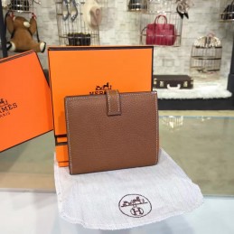 Taupe Bearn Compact Wallet Silver H Hardware