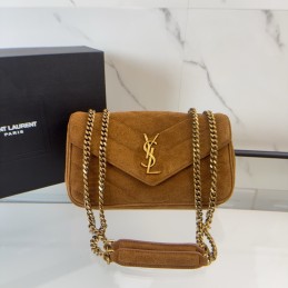 LouLou Small Bag - Tan, Suede