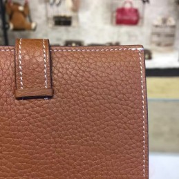 Taupe Bearn Compact Wallet Silver H Hardware