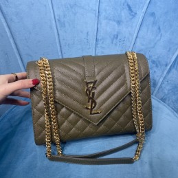 Envelope Bag - Olive, Leather