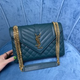 Envelope Bag - Teal, Leather