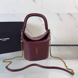 Gaby Bucket Bag - Burgundy,...