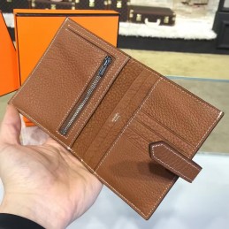 Taupe Bearn Compact Wallet Silver H Hardware