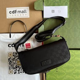 Mini Shoulder Bag - Black,...