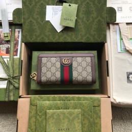Zip Around Wallet - Beige,...