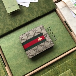 Compact Wallet - Beige, GG...