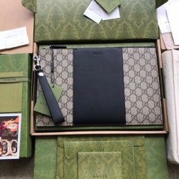 Clutch - Beige, GG Supreme...