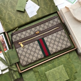 Clutch - Beige, GG Supreme...
