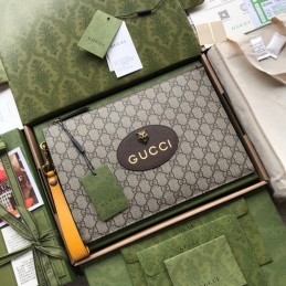 Clutch - Beige, GG Supreme...