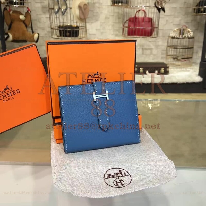 Blue Bearn Compact Wallet