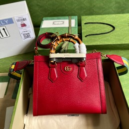 Diana Small Tote Bag - Red,...