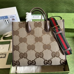 Jumbo GG Tote Bag - Beige,...