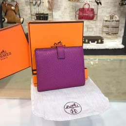 Burgundy Bearn Compact Wallet Silver H Hardware