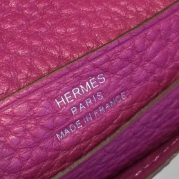 Burgundy Bearn Compact Wallet Silver H Hardware