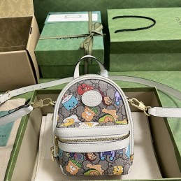 Mini Backpack - Beige, GG...