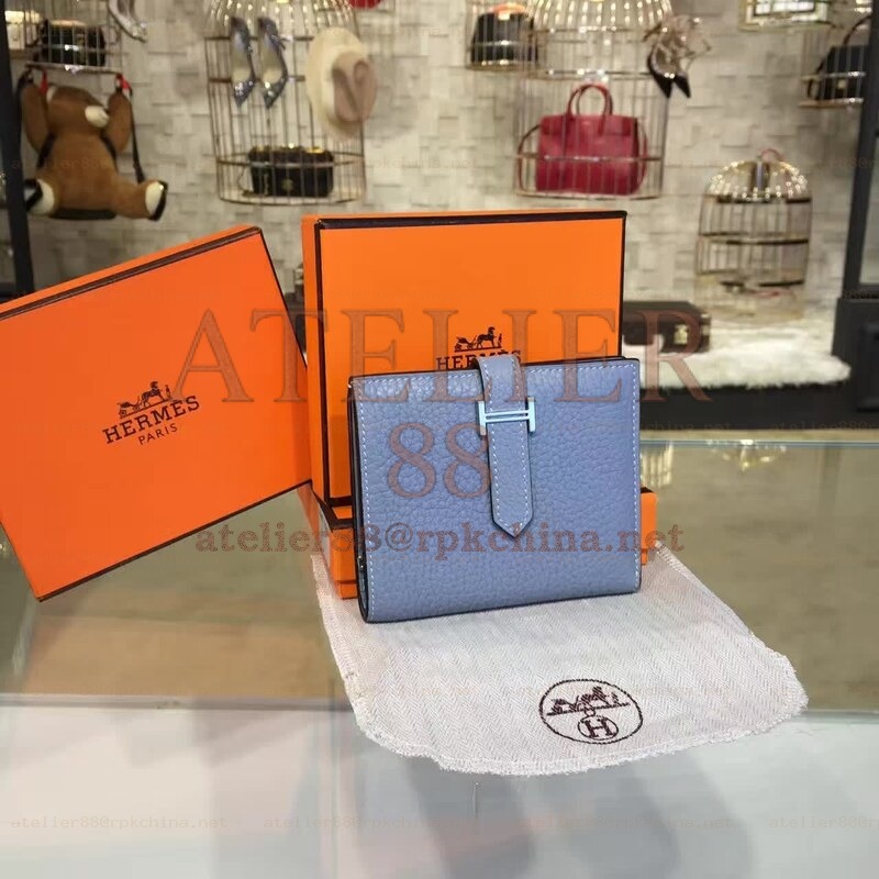 Light Blue Bearn Compact Wallet