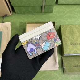 Card Holder - Beige, GG...