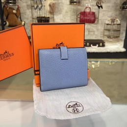 Light Blue Bearn Compact Wallet