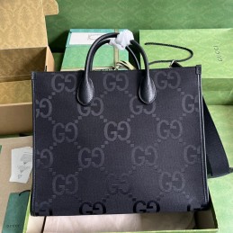 Jumbo GG Tote Bag - Black,...