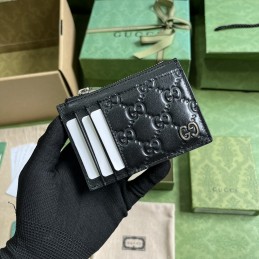 Card Case - Black, Embossed...