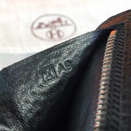 Black Pebbled Bearn Wallet Silver H Hardware