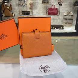 Caramel Bearn Compact Wallet Silver H Hardware