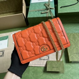 GG Matelasse Chain Wallet -...