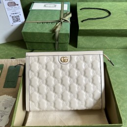 GG Matelasse Pouch - Ivory,...