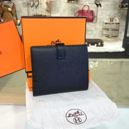 Black Epsom Bearn Wallet Silver H Hardware