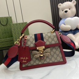 Top Handle Bag - Beige, GG...