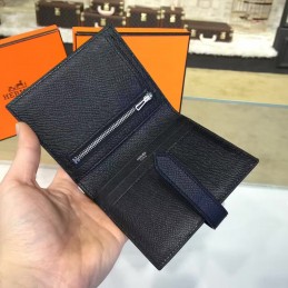 Black Epsom Bearn Wallet Silver H Hardware