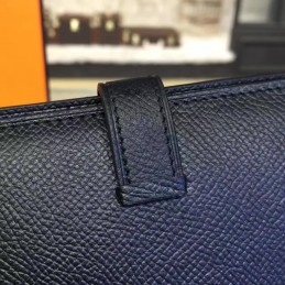 Black Bearn Compact Wallet Silver Hardware