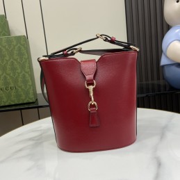 Mini Bucket Bag - Red,...