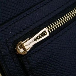 Black Bearn Compact Wallet Silver Hardware