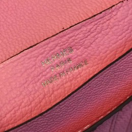 Pink Bearn Compact Wallet Silver H Hardware