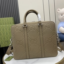 Jumbo GG Briefcase - Taupe,...
