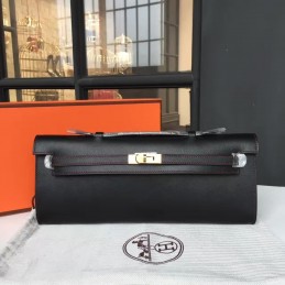 Black Kelly Cut Clutch