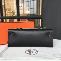Black Kelly Cut Clutch