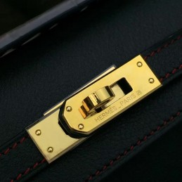 Black Kelly Cut Clutch